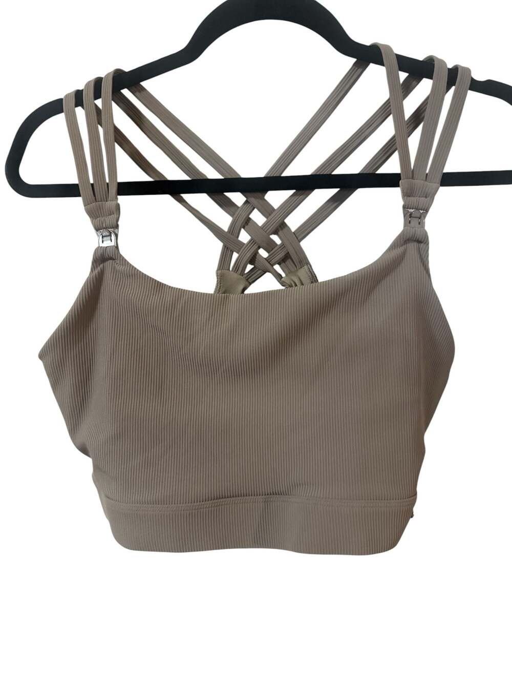 Sweat & Milk Chloe Nursing Sports Bra in Taupe
